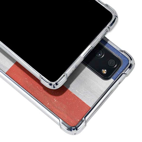 Dominican Republic Flag Distressed Galaxy S20 FE Clear Case